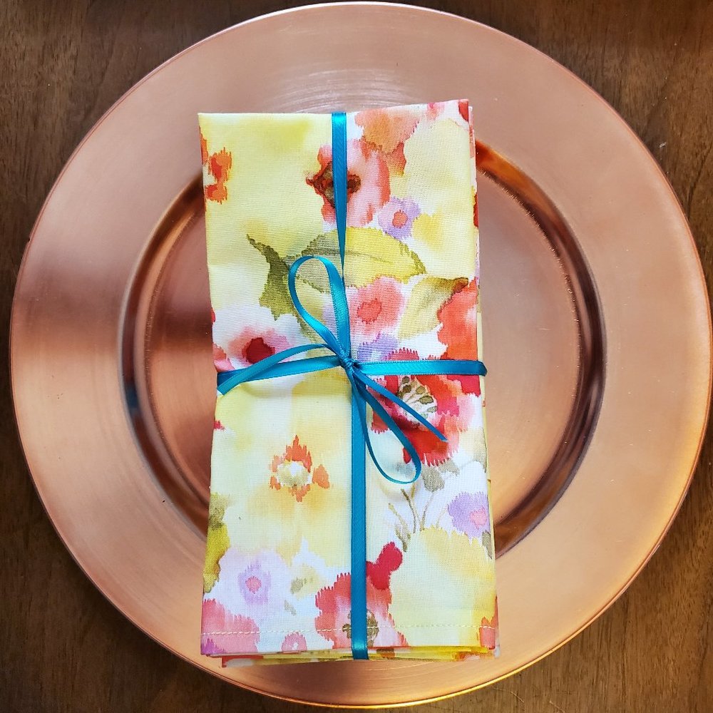 Set of 6 Handmade 18x18 Formal Napkins 100% Cotton